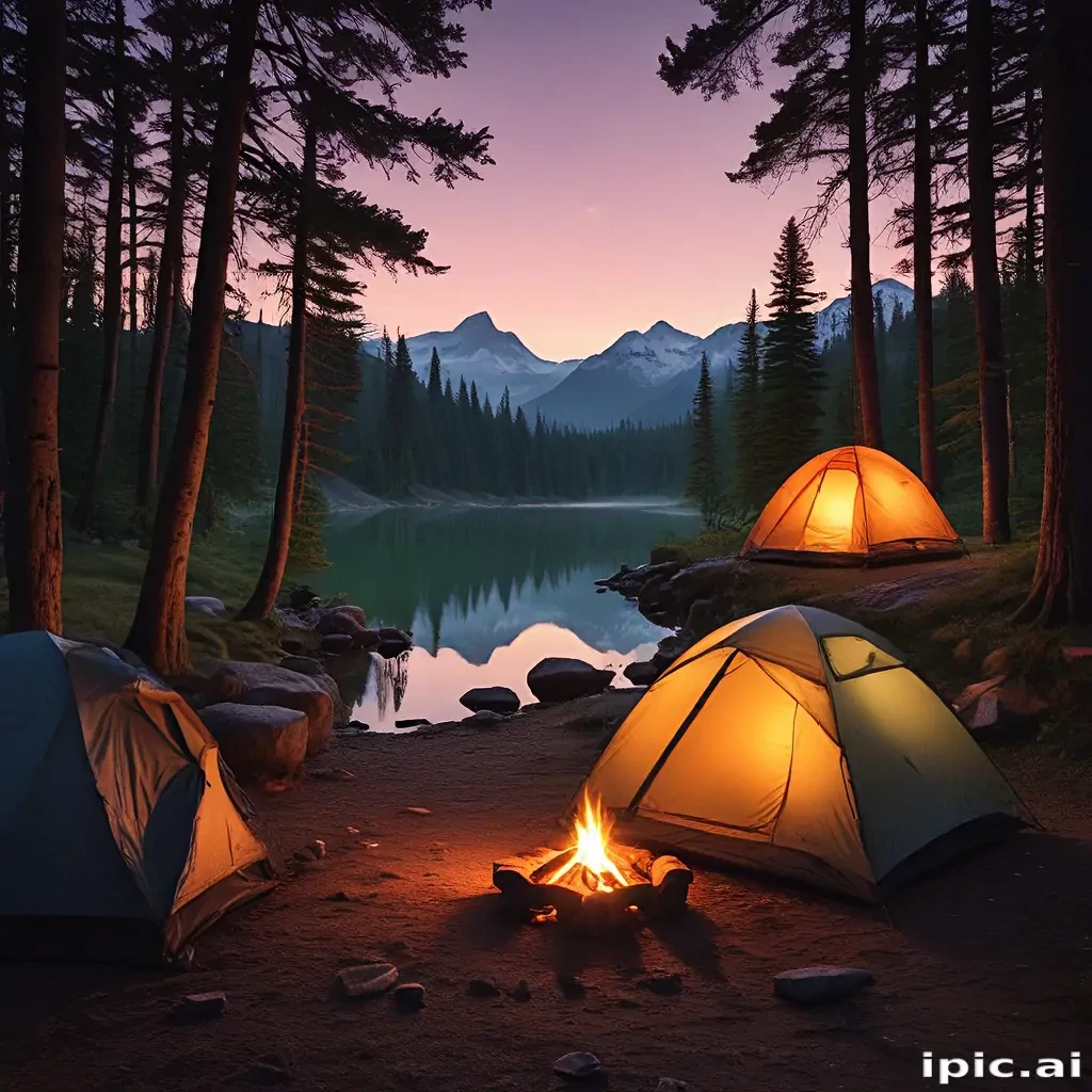 camping background pic