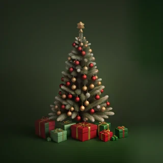 green christmas bg
