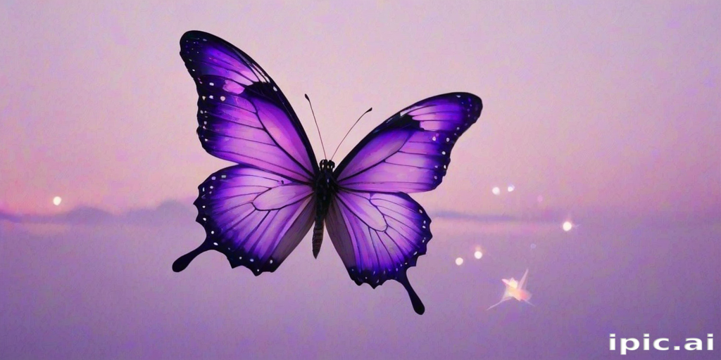 aesthetic purple butterfly