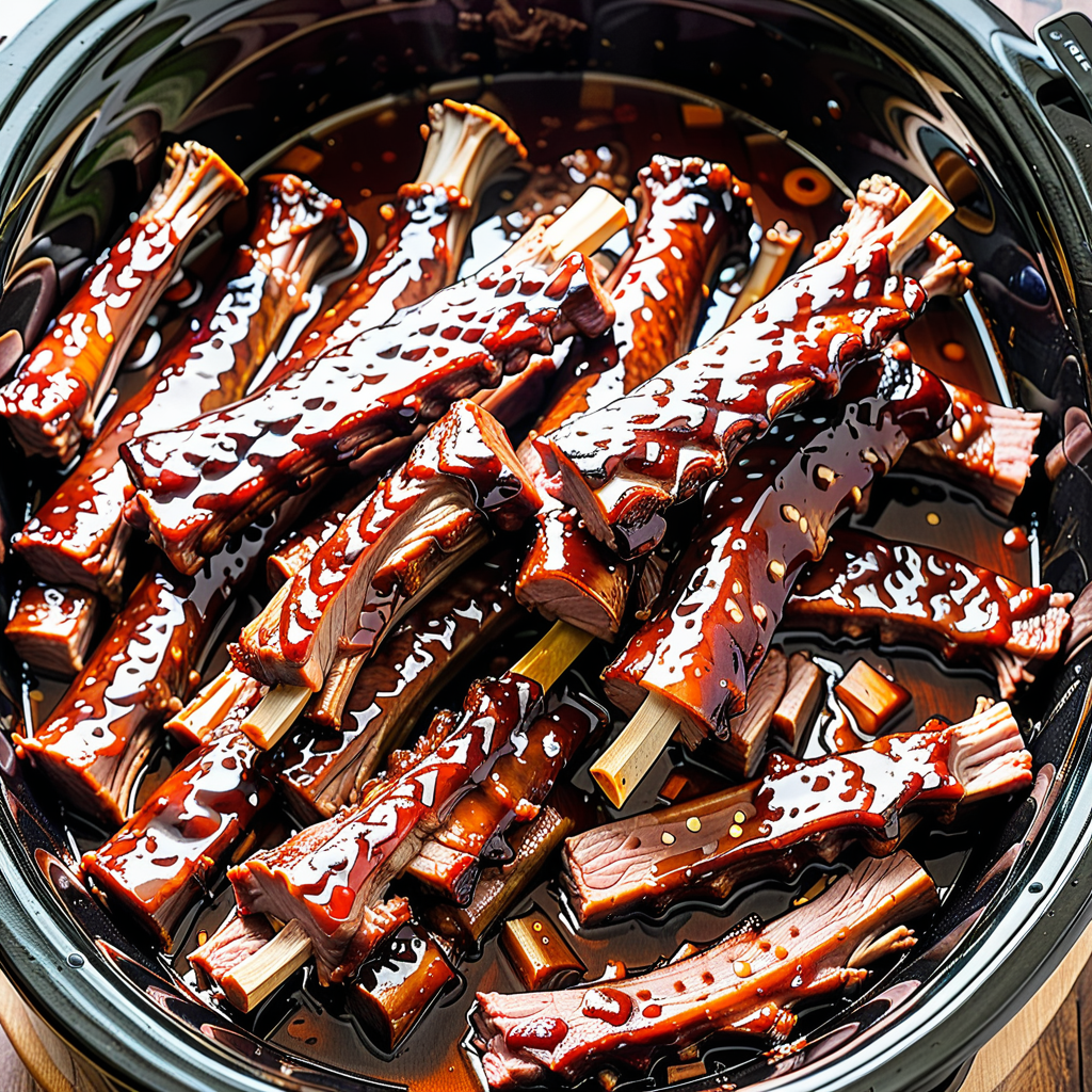 pork riblets in crock pot