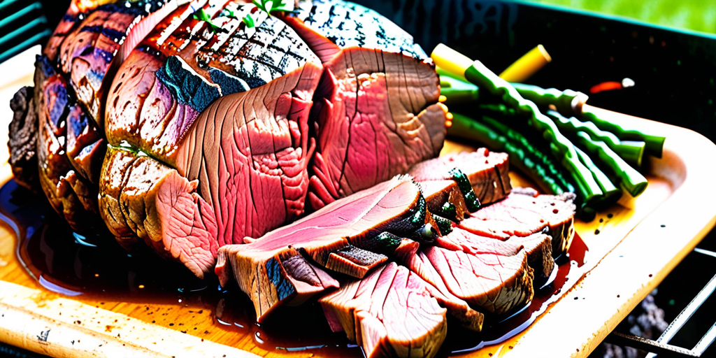 chuck roast on green egg