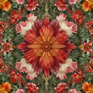 png border flower