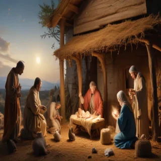 free christmas nativity scene