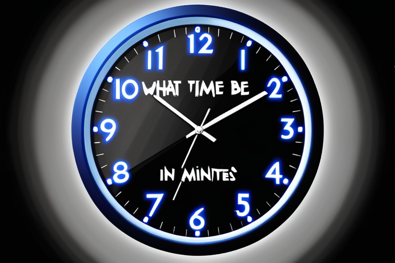 what time will it be in 13 minutes