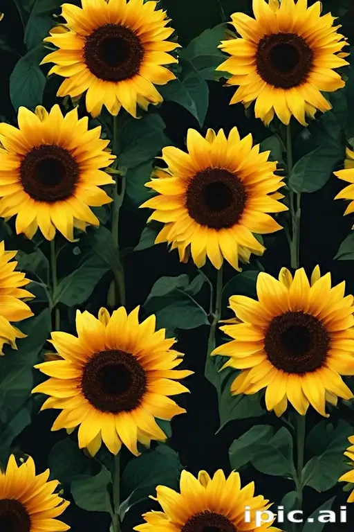 aesthetic sunflower background