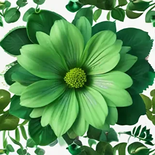 green flower png