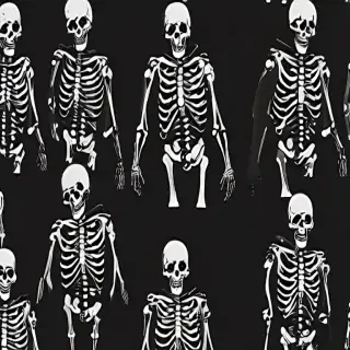 skeleton background
