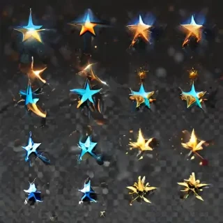 glittering stars png