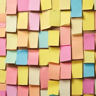 sticky note background