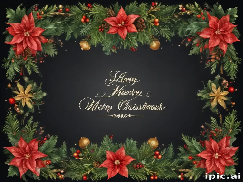 merry christmas clip art transparent background