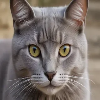 grey cat