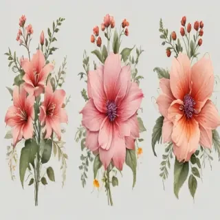 clipart transparent background flowers