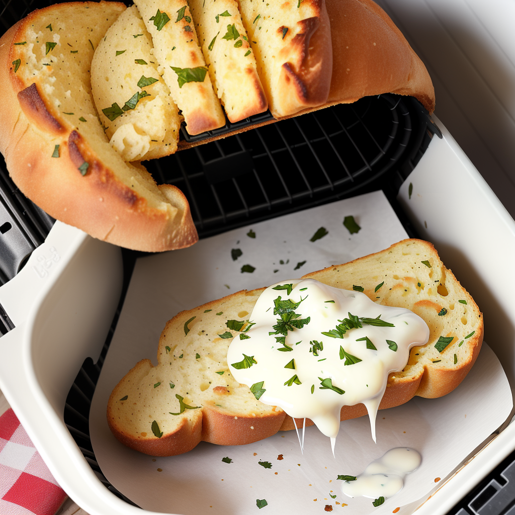 frozen garlic bread in the air fryer