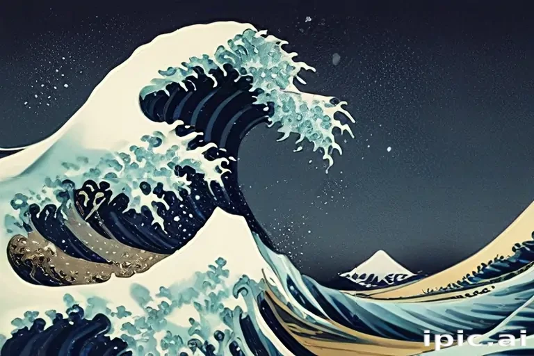 great wave wallpaper