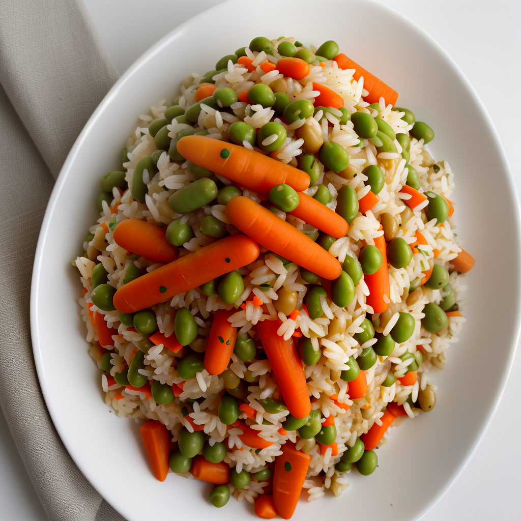 rice with peas and carrots