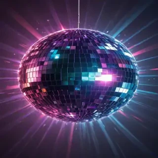 transparent background disco ball png