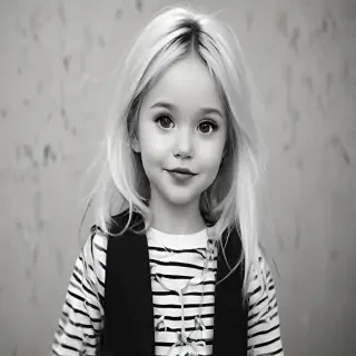 black and white cute