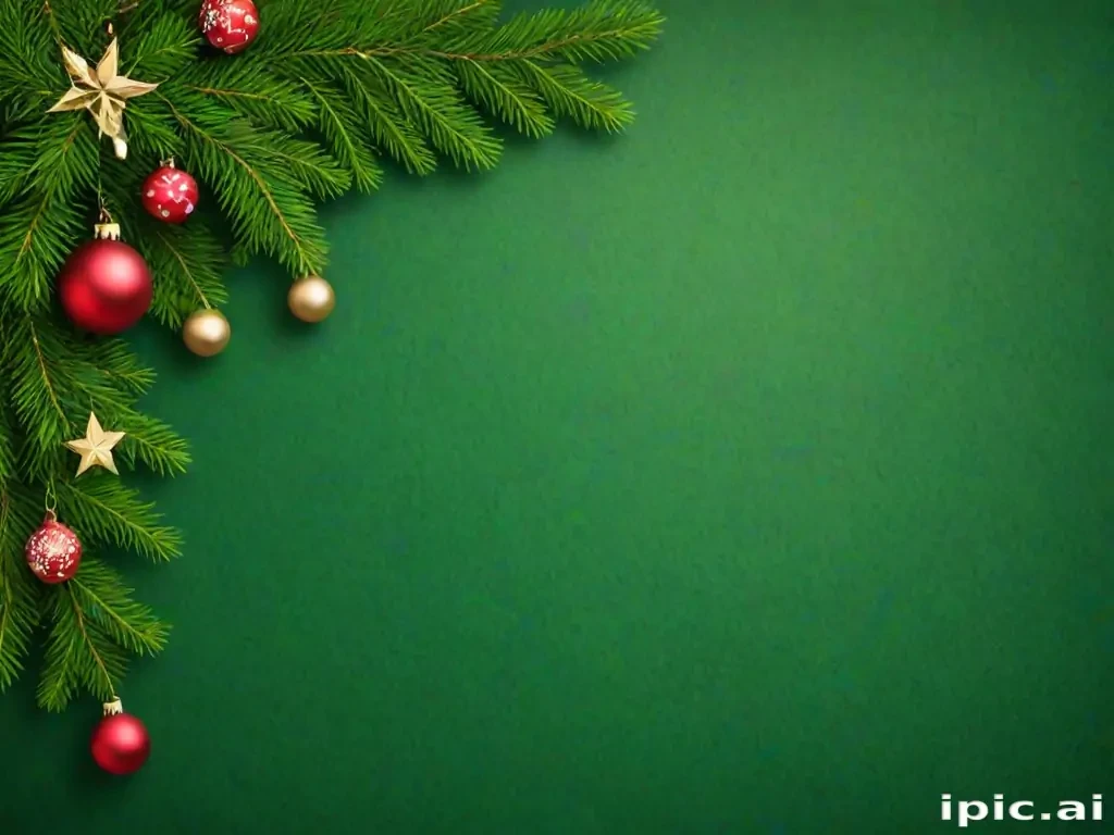 green christmas bg