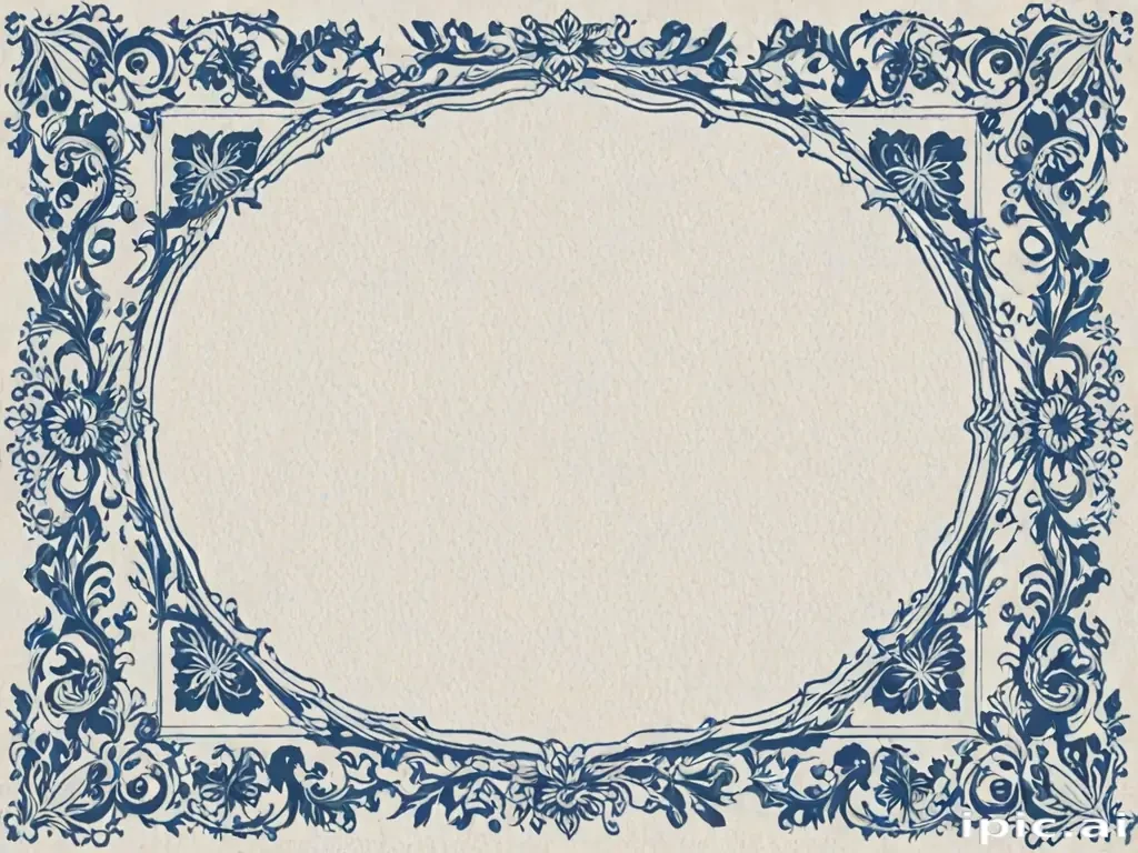 blue border design