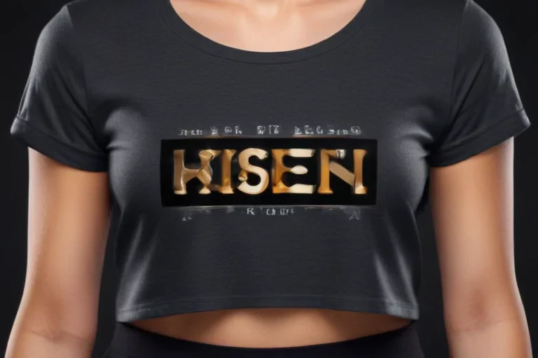 crop top shirt mockup