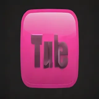 pink youtube logo