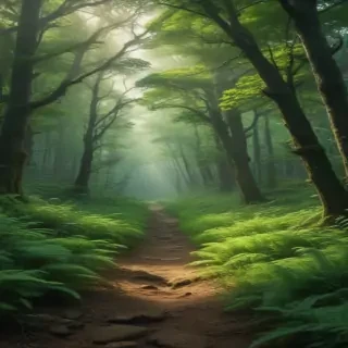 green forest aesthetic