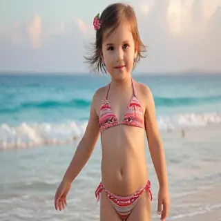 little girl in bikini ai