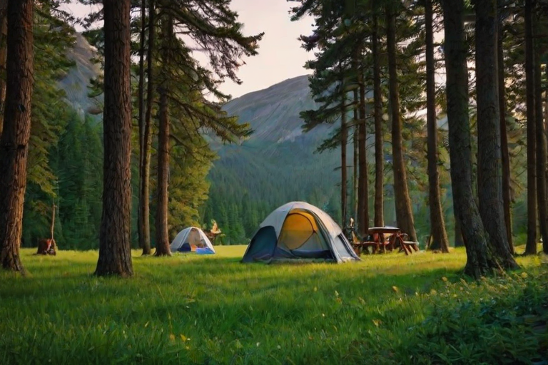 camping background pic