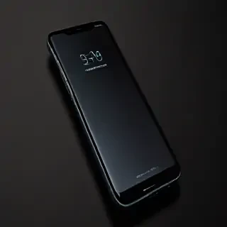 black background phone