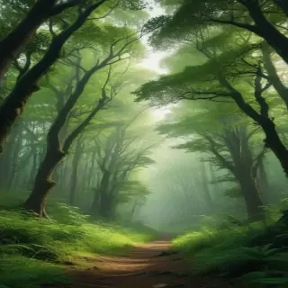 green forest aesthetic