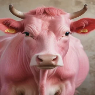 pink cow wallpaper