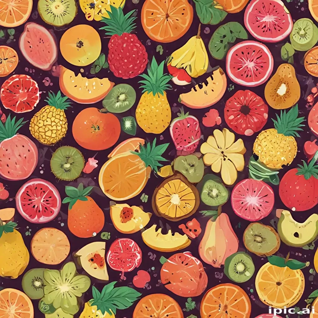 aesthetic fruit background