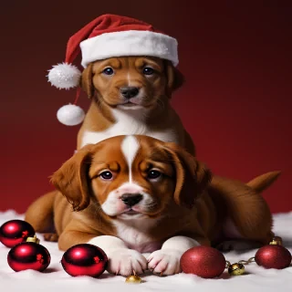 christmas puppy backgrounds