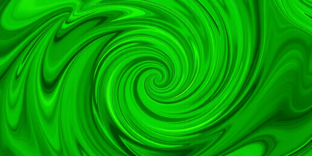 create a vibrant green abstract swirl pattern image with high resolution, 50mm lens, f/8 aperture, ISO 100, shot from a top-down view using a DSLR camera