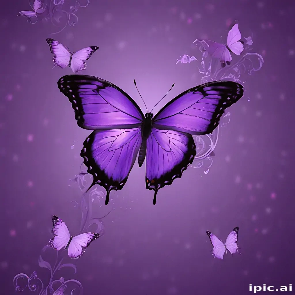 wallpaper purple butterfly