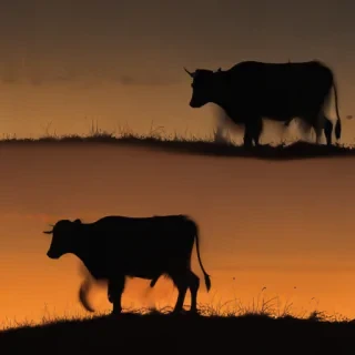 cow silhouette