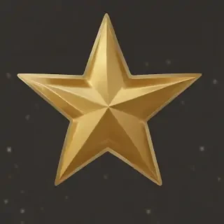 gold star sticker png
