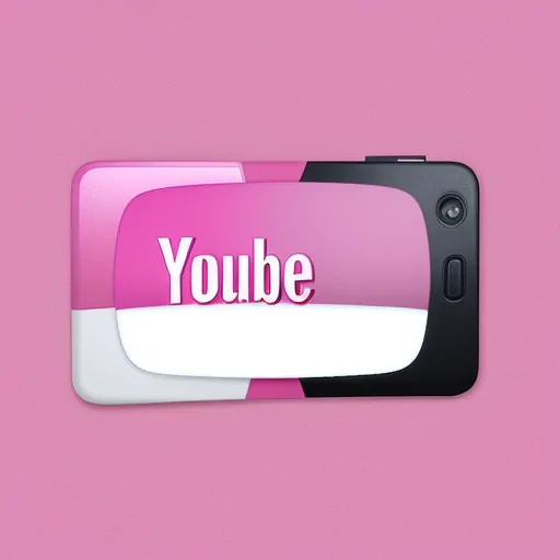 pink youtube logo