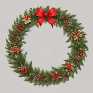 christmas wreath transparent
