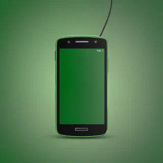 green phone background
