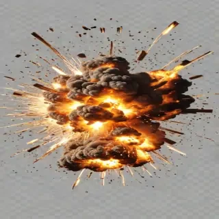 explosion transparent background