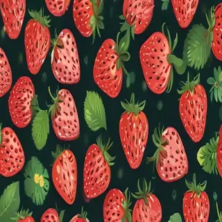 cute strawberry background