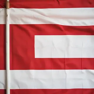 red and white flag