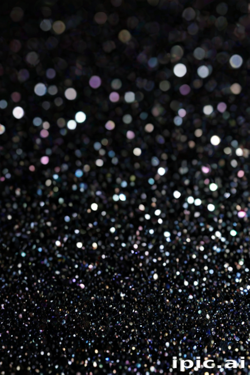 glitter background black