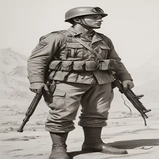 soldiers drawing