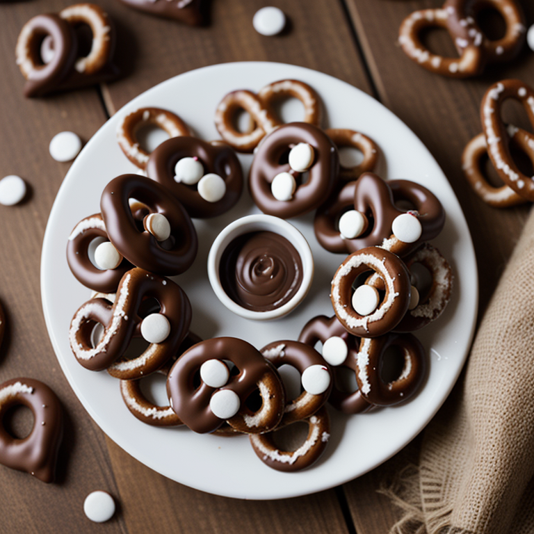 reindeer pretzels with hershey kisses