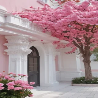 pink and white aesthetic