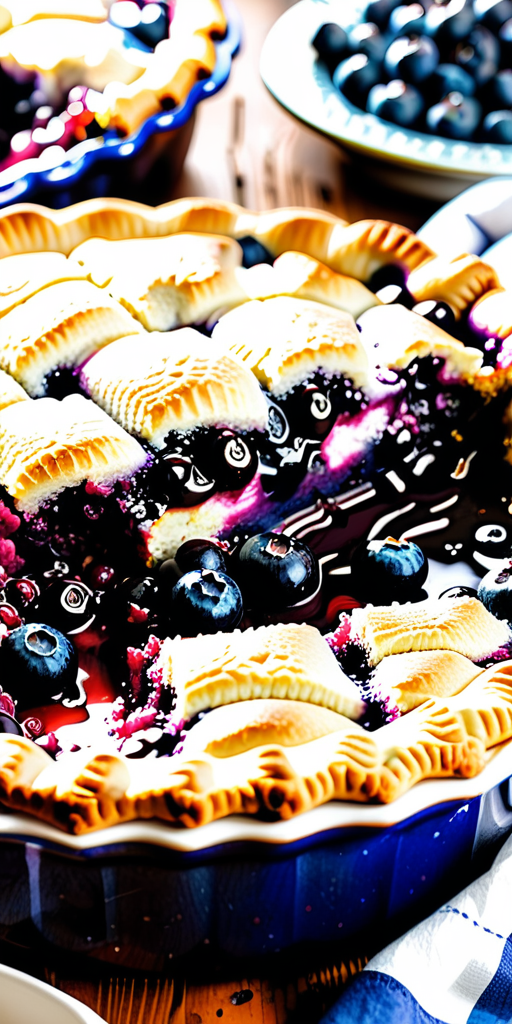 blueberry cobbler with pie filling