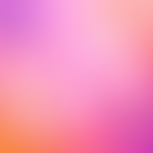 Create a smooth gradient background transitioning from deep purple to vibrant orange with a soft focus, using a DSLR camera at f/4 aperture, ISO 100, and a shutter speed of 1/60 seconds, captured from a high-angle view with a wide-angle lens to enhance image quality.