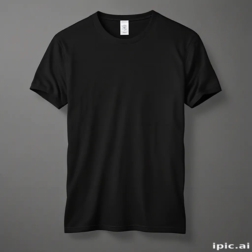 high resolution black t shirt template